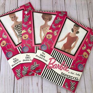 LOT of (3) Mint Uncut 1994 Peck Aubry 1959*1961*1964 Barbie Paper Dolls